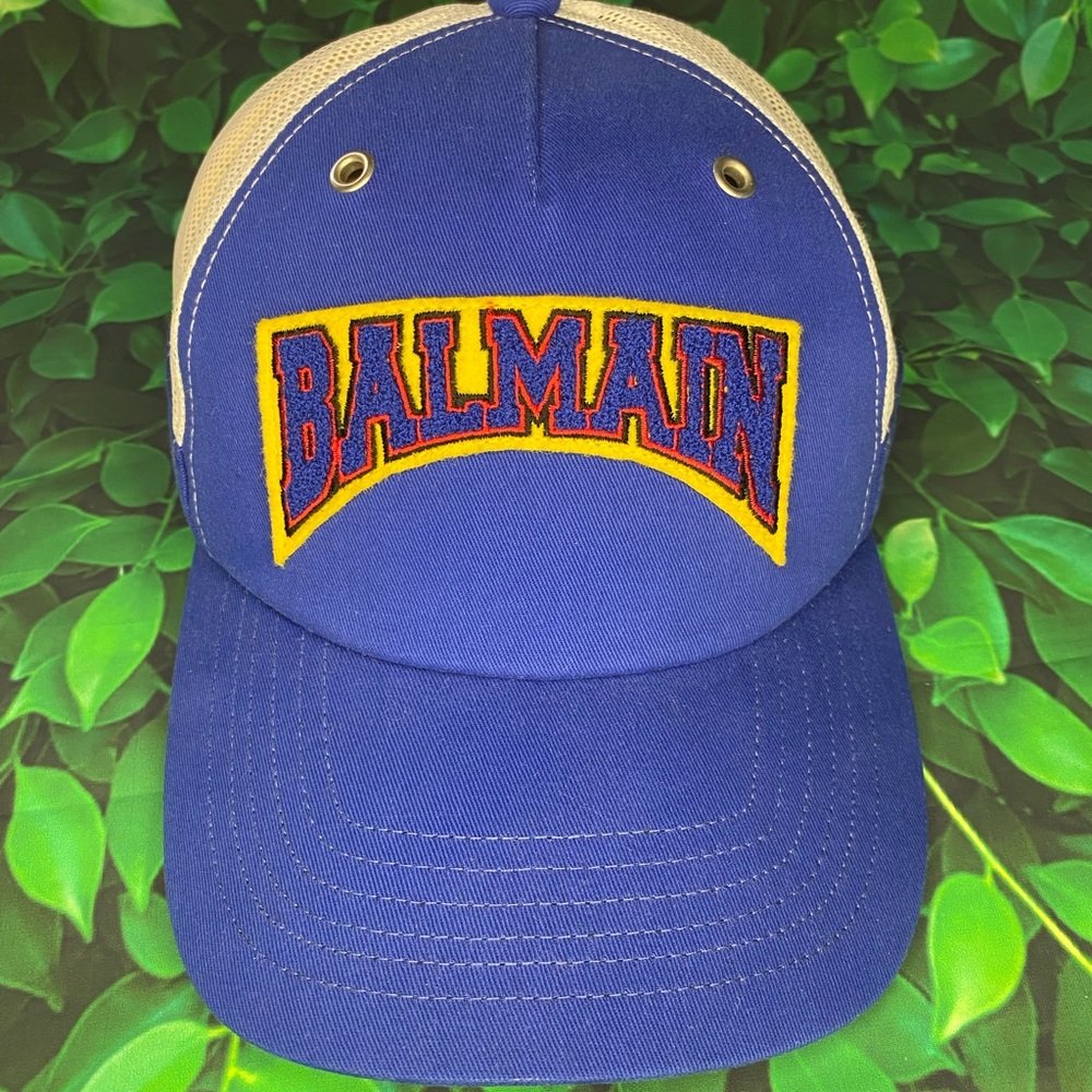 Balmain Patch Trucker Cap Hat 💎